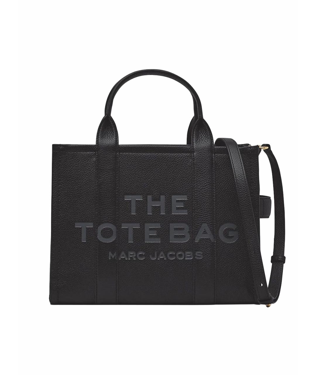 MARC JACOBS Черная кожаная сумка тоут, фото 1