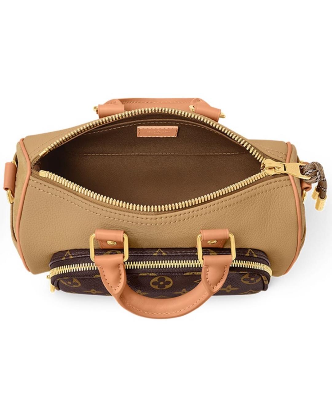 LOUIS VUITTON Коричневая сумка с короткими ручками, фото 3