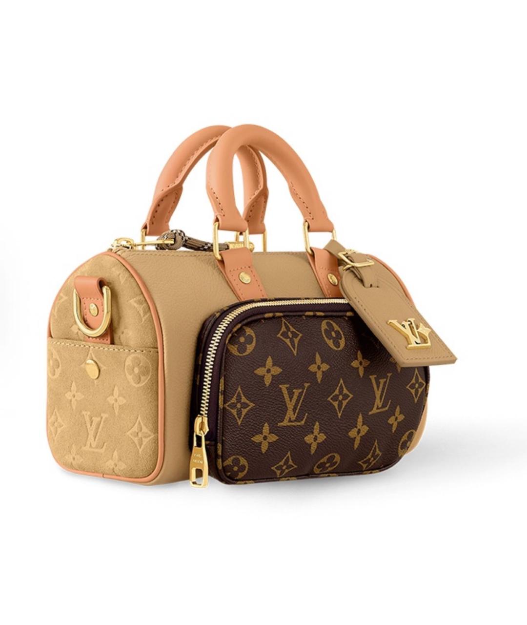 LOUIS VUITTON Коричневая сумка с короткими ручками, фото 2