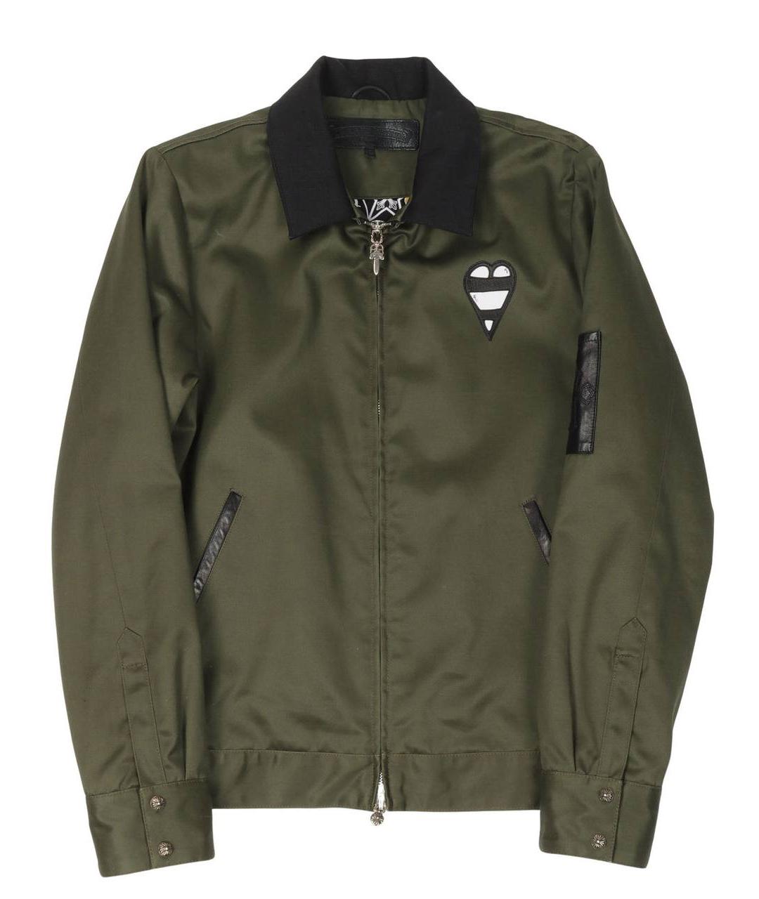 CHROME HEARTS Хаки хлопковая куртка, фото 1