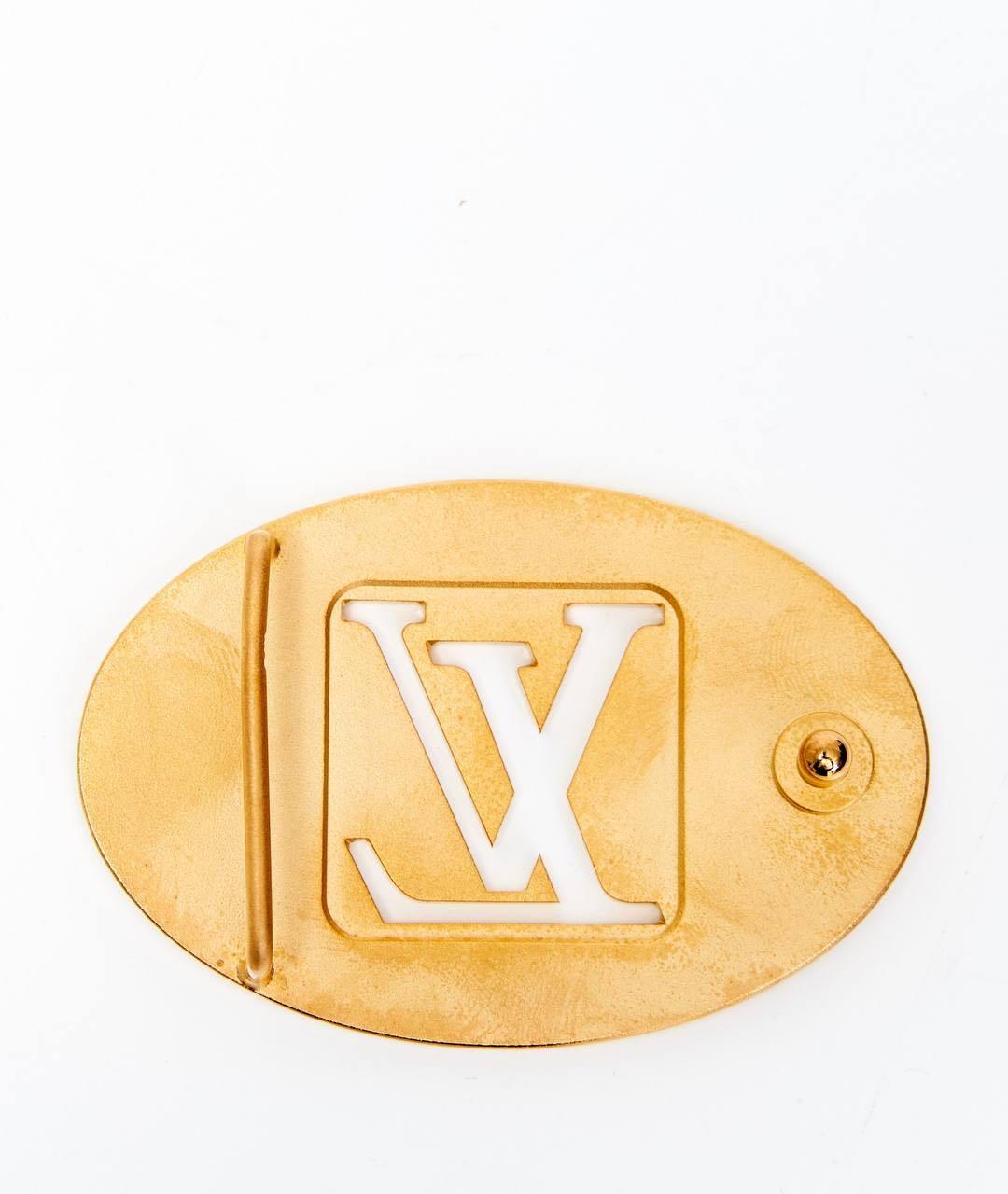 LOUIS VUITTON Золотой ремень, фото 2