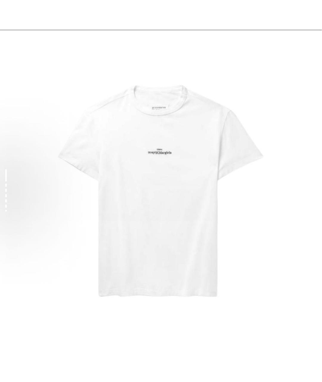 MAISON MARGIELA Белая хлопковая футболка, фото 4