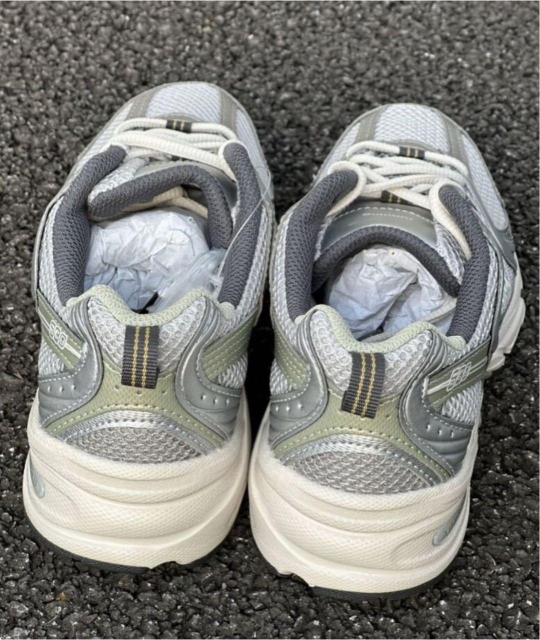 NEW BALANCE Серебряные текстильные кроссовки, фото 6