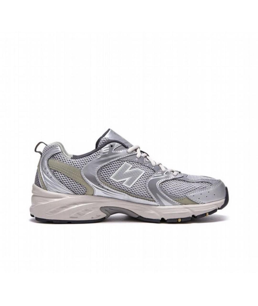 NEW BALANCE Серебряные текстильные кроссовки, фото 9