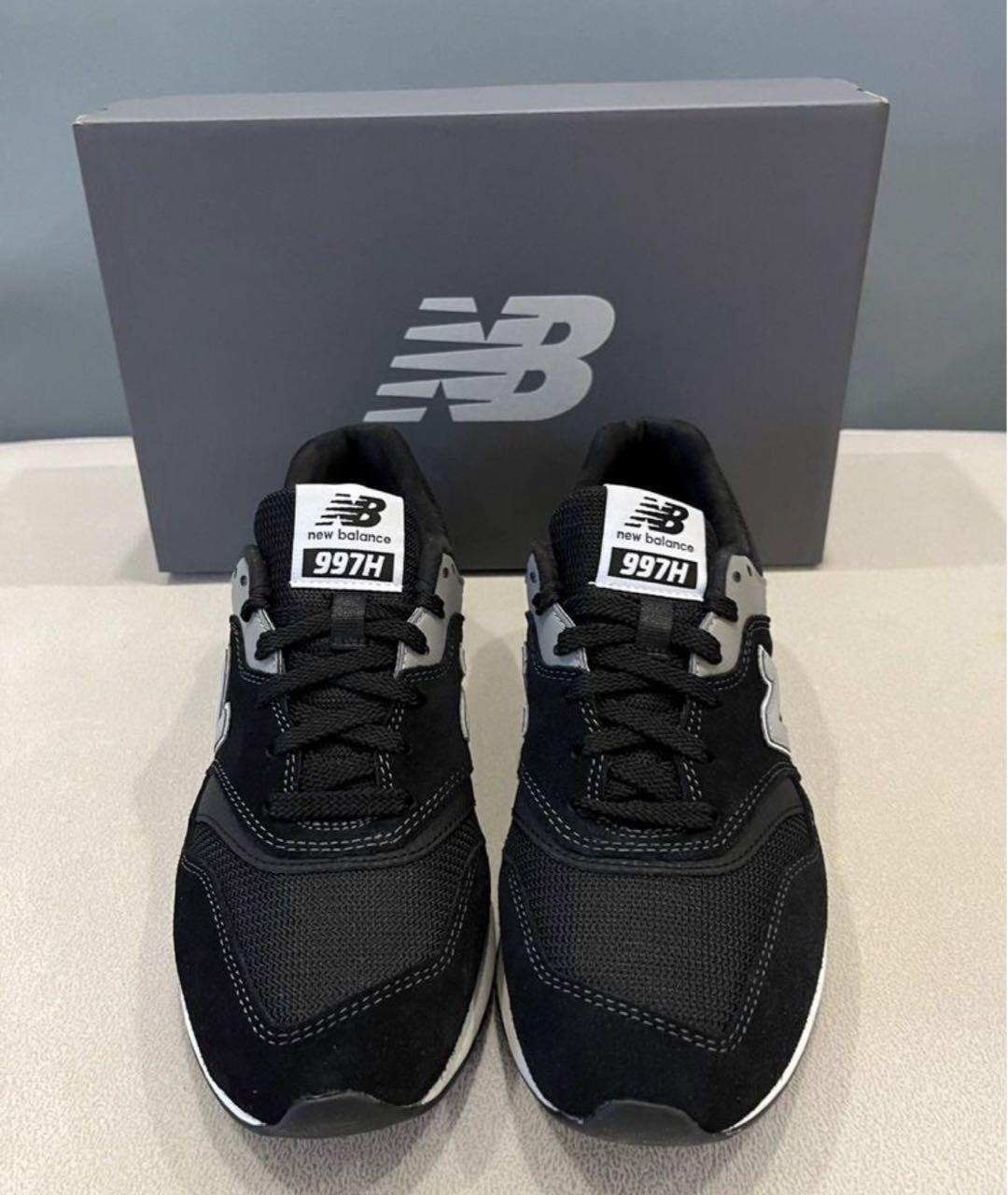 NEW BALANCE Черные замшевые низкие кроссовки / кеды, фото 7