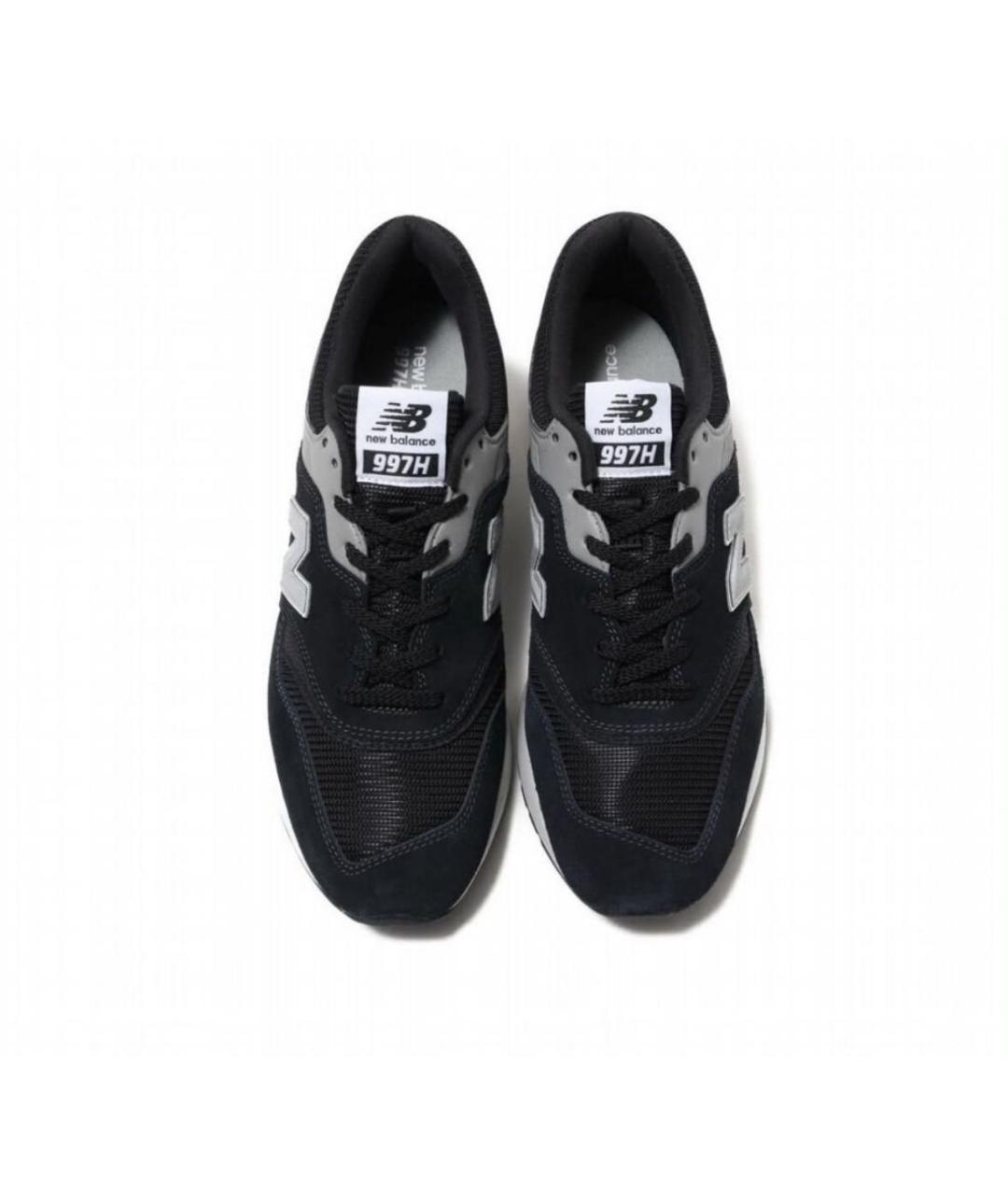 NEW BALANCE Черные замшевые низкие кроссовки / кеды, фото 3