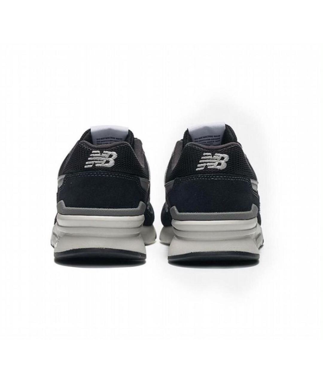 NEW BALANCE Черные замшевые низкие кроссовки / кеды, фото 4