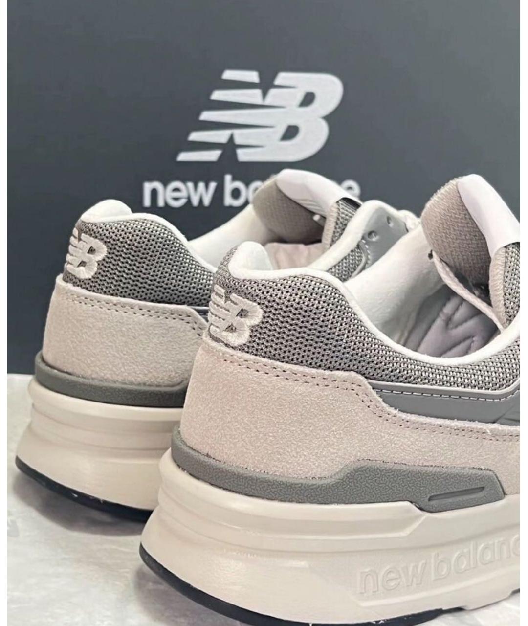 NEW BALANCE Серые замшевые низкие кроссовки / кеды, фото 5