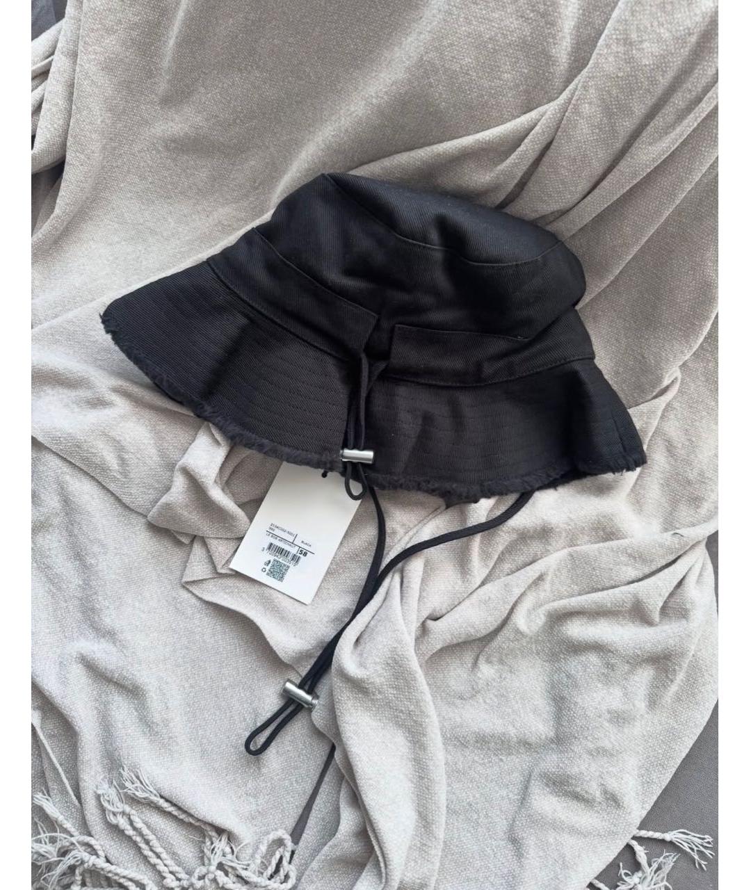 JACQUEMUS Черная хлопковая панама, фото 3