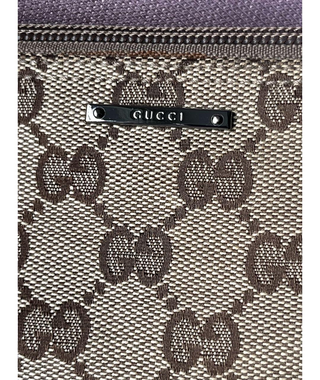 GUCCI Бежевая кожаная сумка с короткими ручками, фото 6