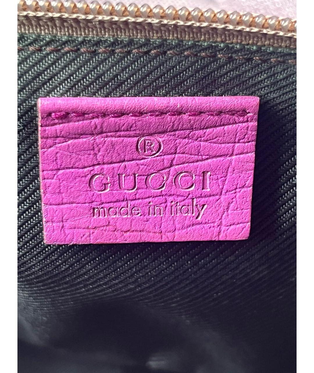 GUCCI Бежевая кожаная сумка с короткими ручками, фото 7