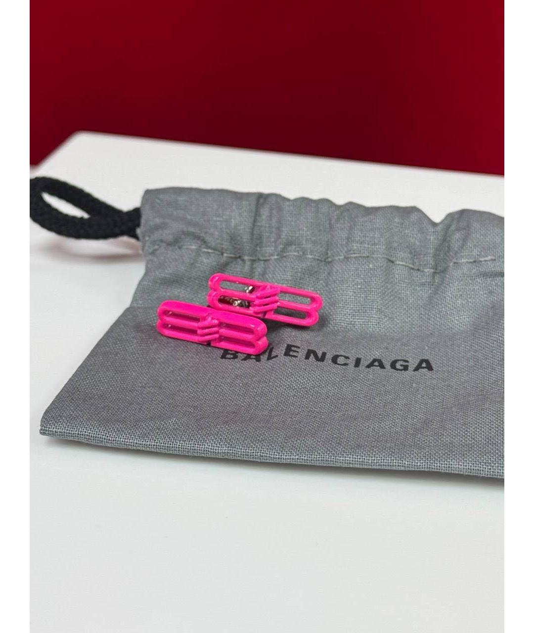 BALENCIAGA Розовые серьги, фото 3