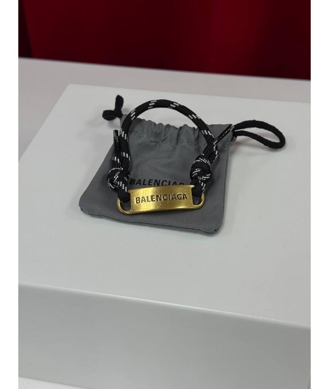 BALENCIAGA Черный браслет, фото 3