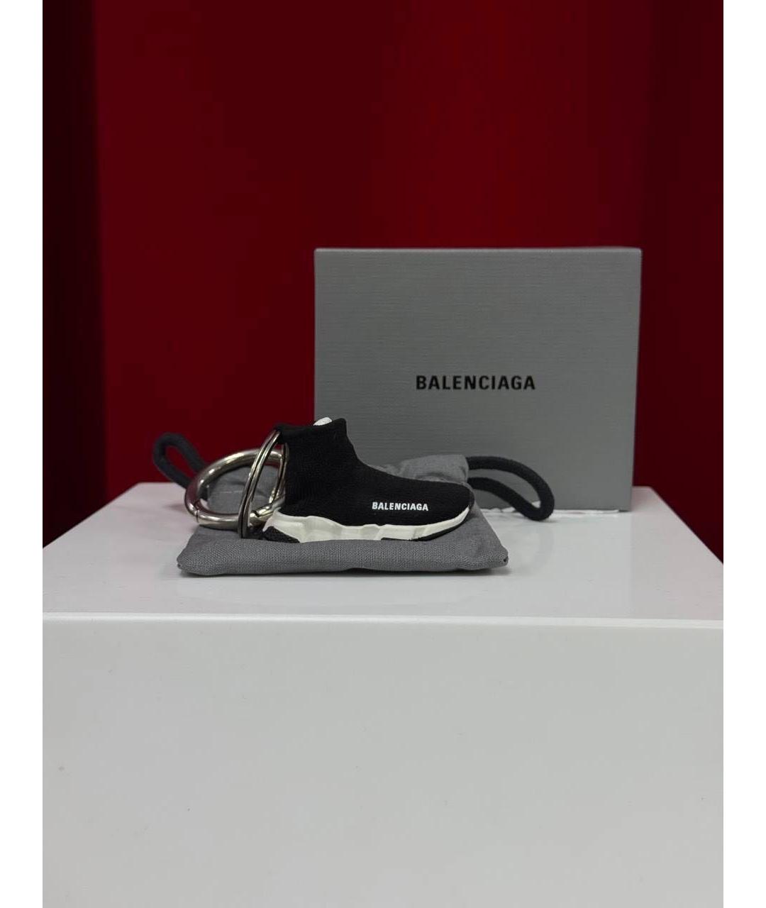BALENCIAGA Черный брелок, фото 4