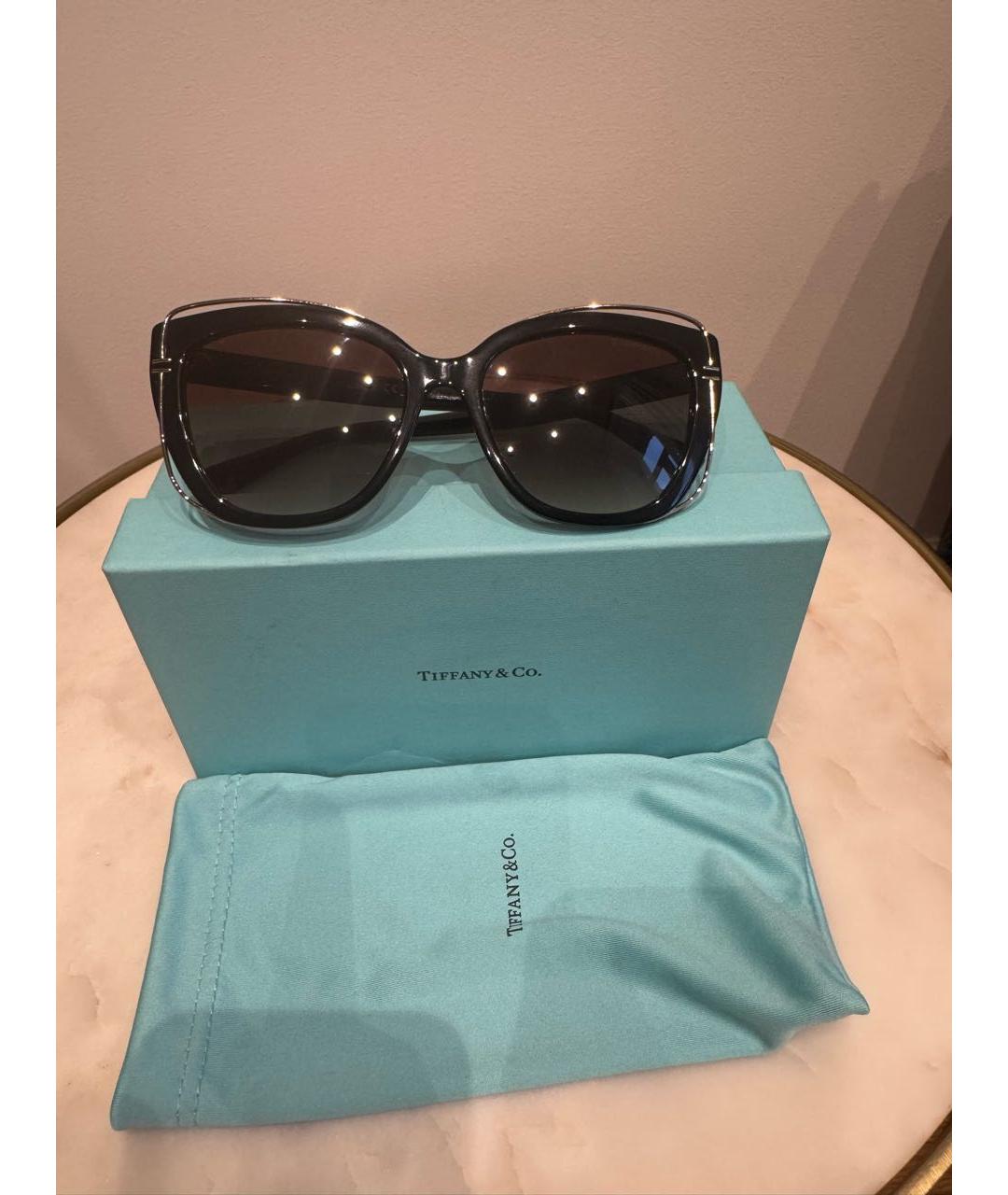 TIFFANY&CO Черные пластиковые солнцезащитные очки, фото 5