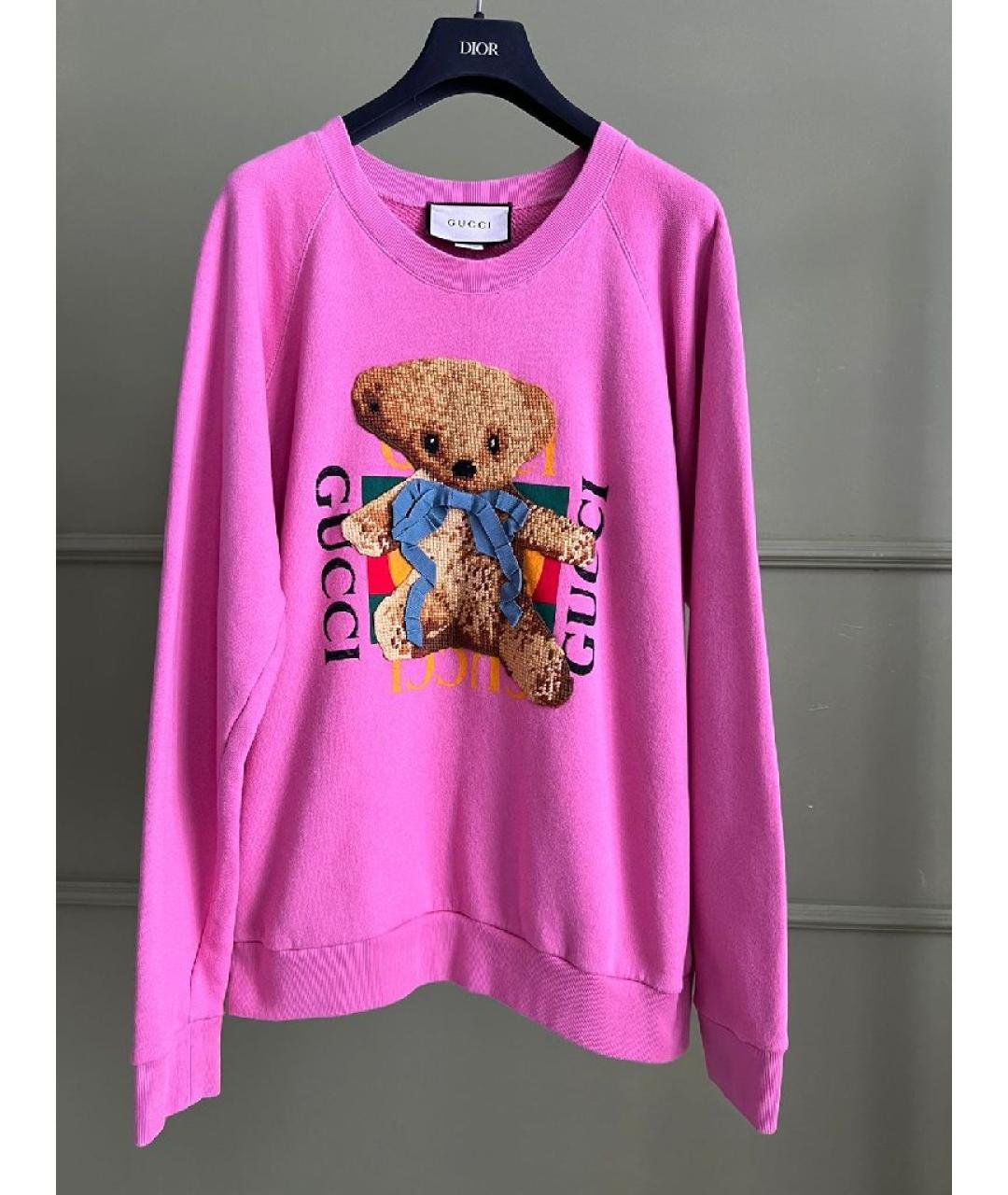 GUCCI Розовый хлопковый джемпер / свитер, фото 10