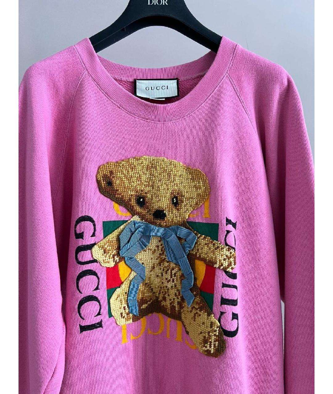 GUCCI Розовый хлопковый джемпер / свитер, фото 3