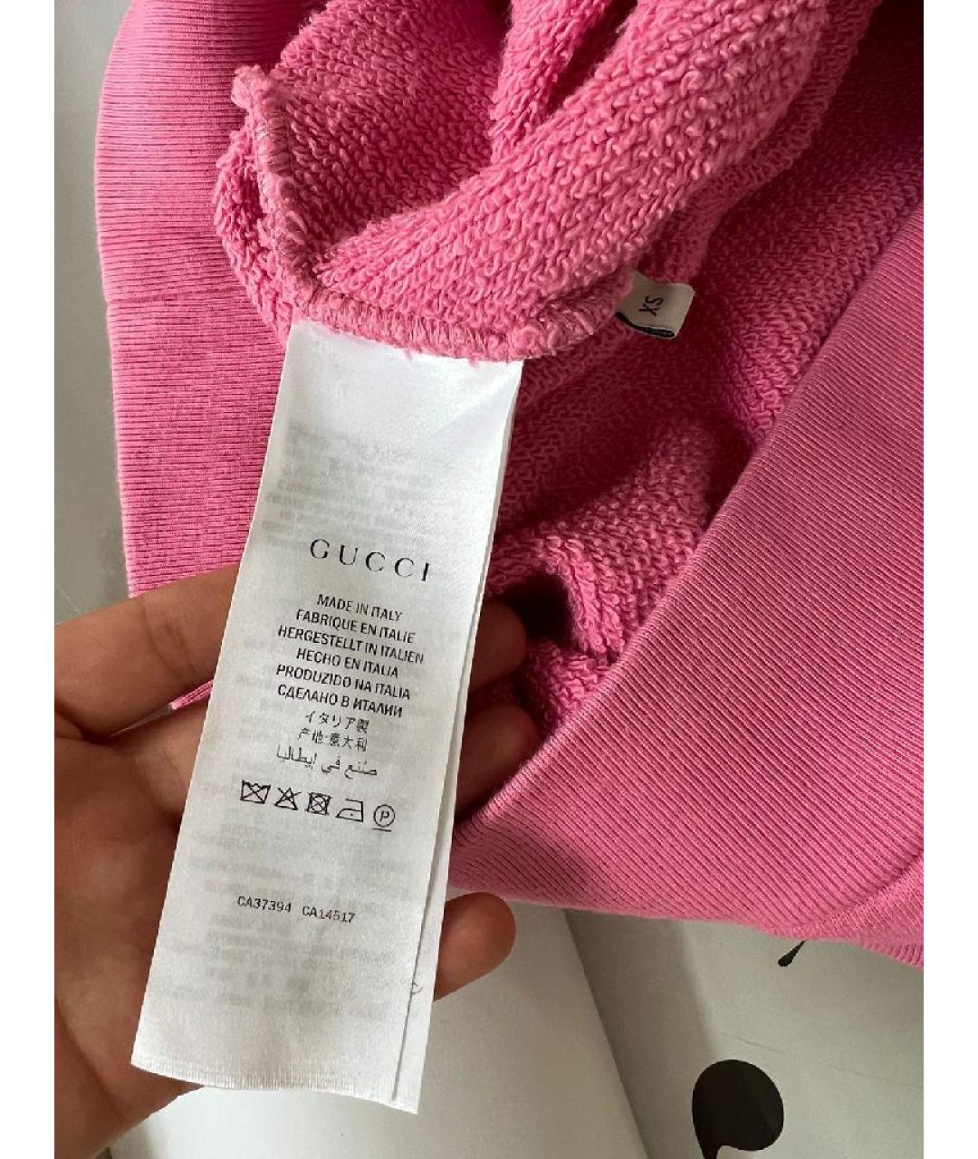 GUCCI Розовый хлопковый джемпер / свитер, фото 6