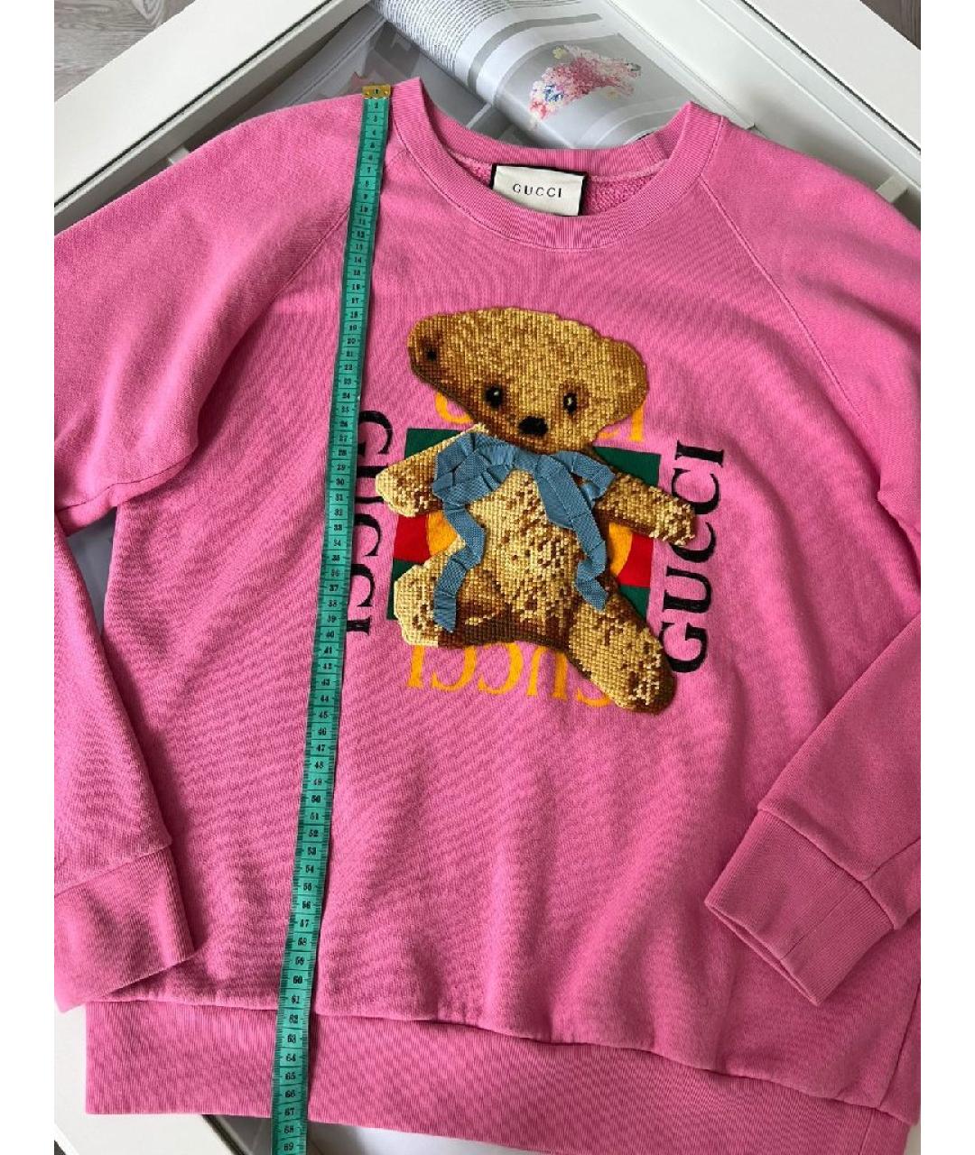 GUCCI Розовый хлопковый джемпер / свитер, фото 5