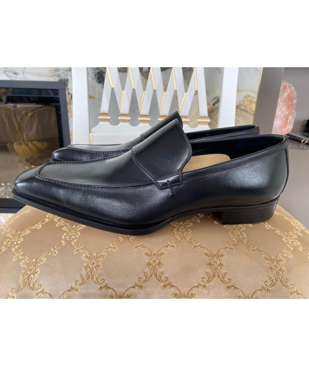 GUCCI Черные кожаные лоферы, фото 6