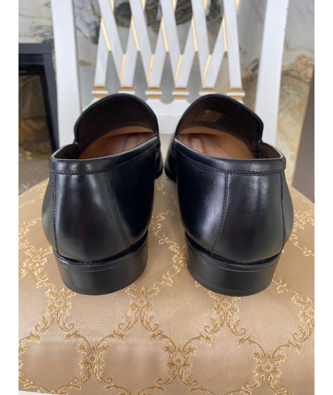 GUCCI Черные кожаные лоферы, фото 4