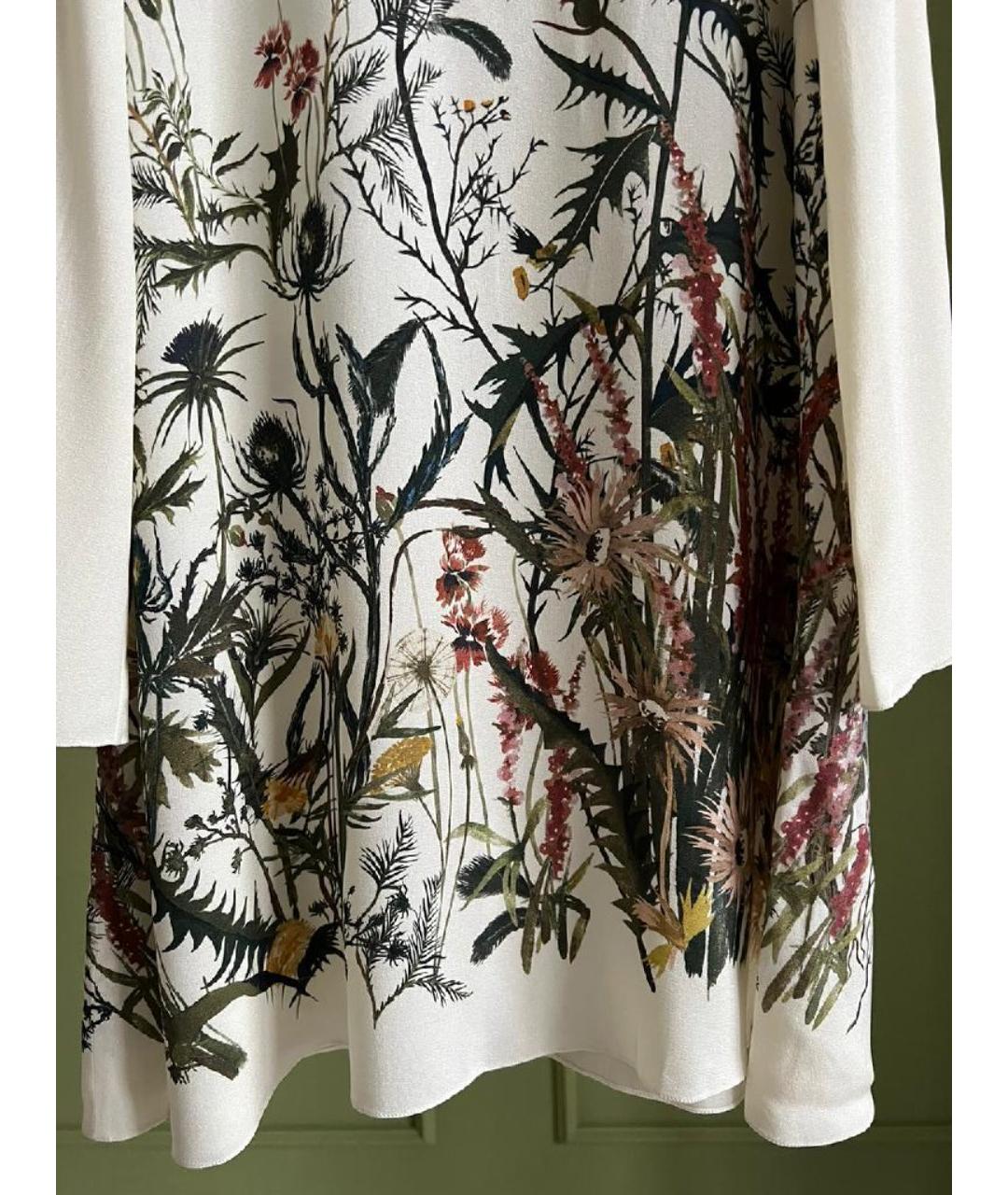 CHRISTIAN DIOR Белое шелковое повседневное платье, фото 8