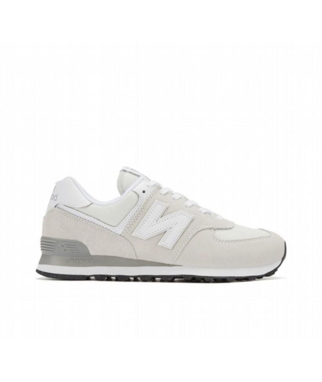 NEW BALANCE Бежевые замшевые низкие кроссовки / кеды, фото 1