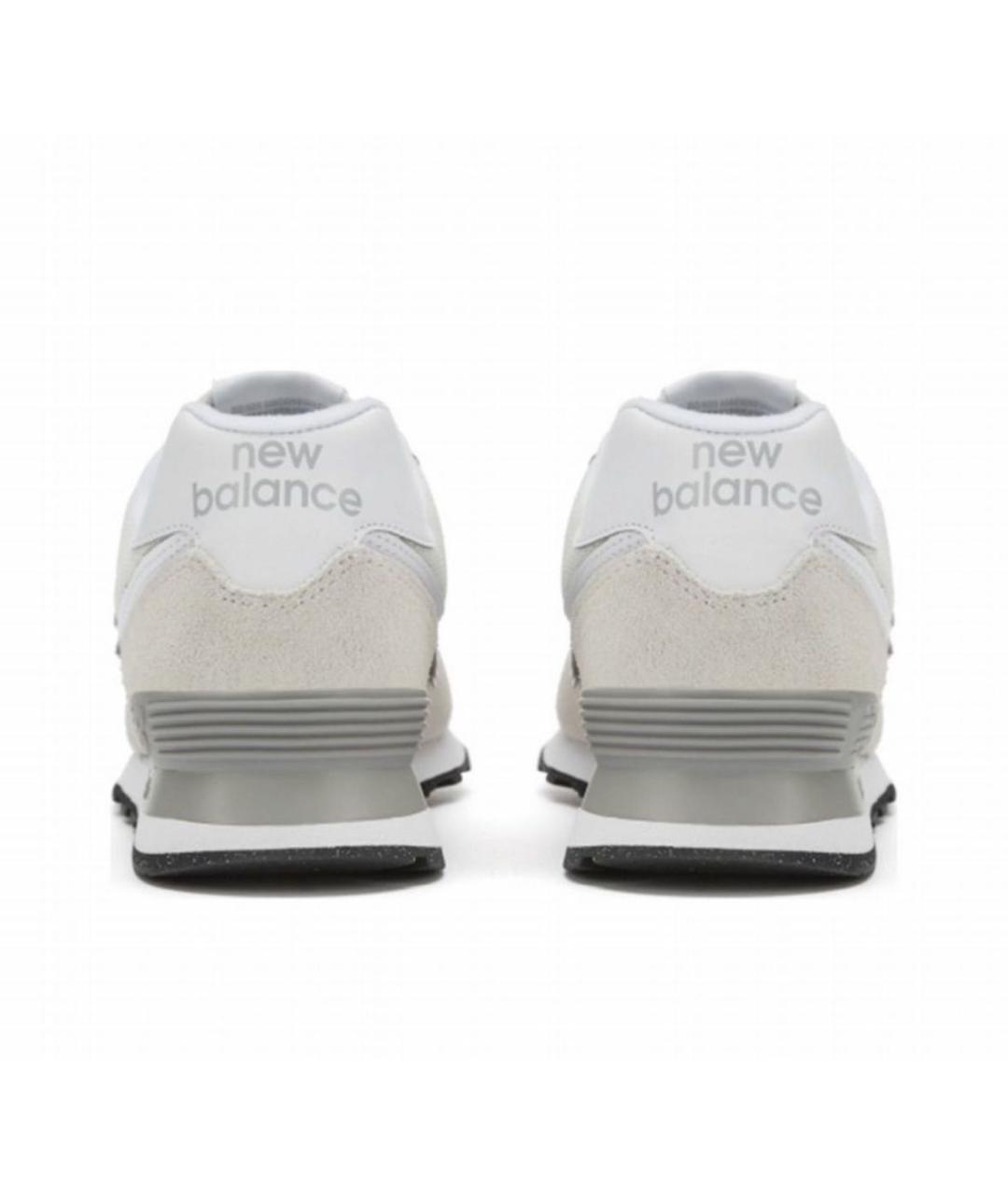 NEW BALANCE Бежевые замшевые низкие кроссовки / кеды, фото 4