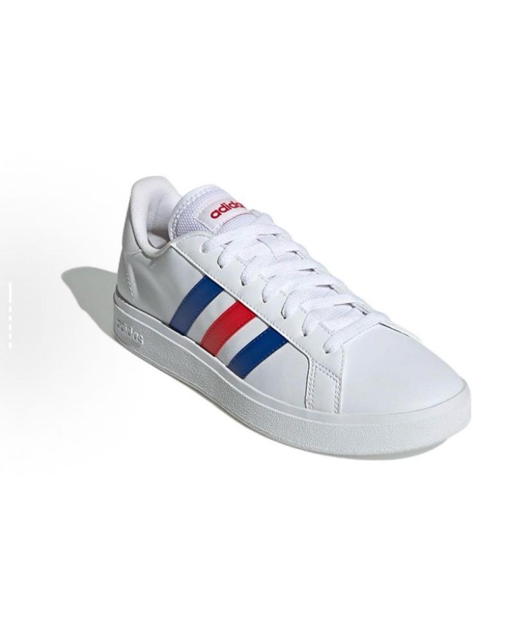 ADIDAS Белые кожаные низкие кроссовки / кеды, фото 4