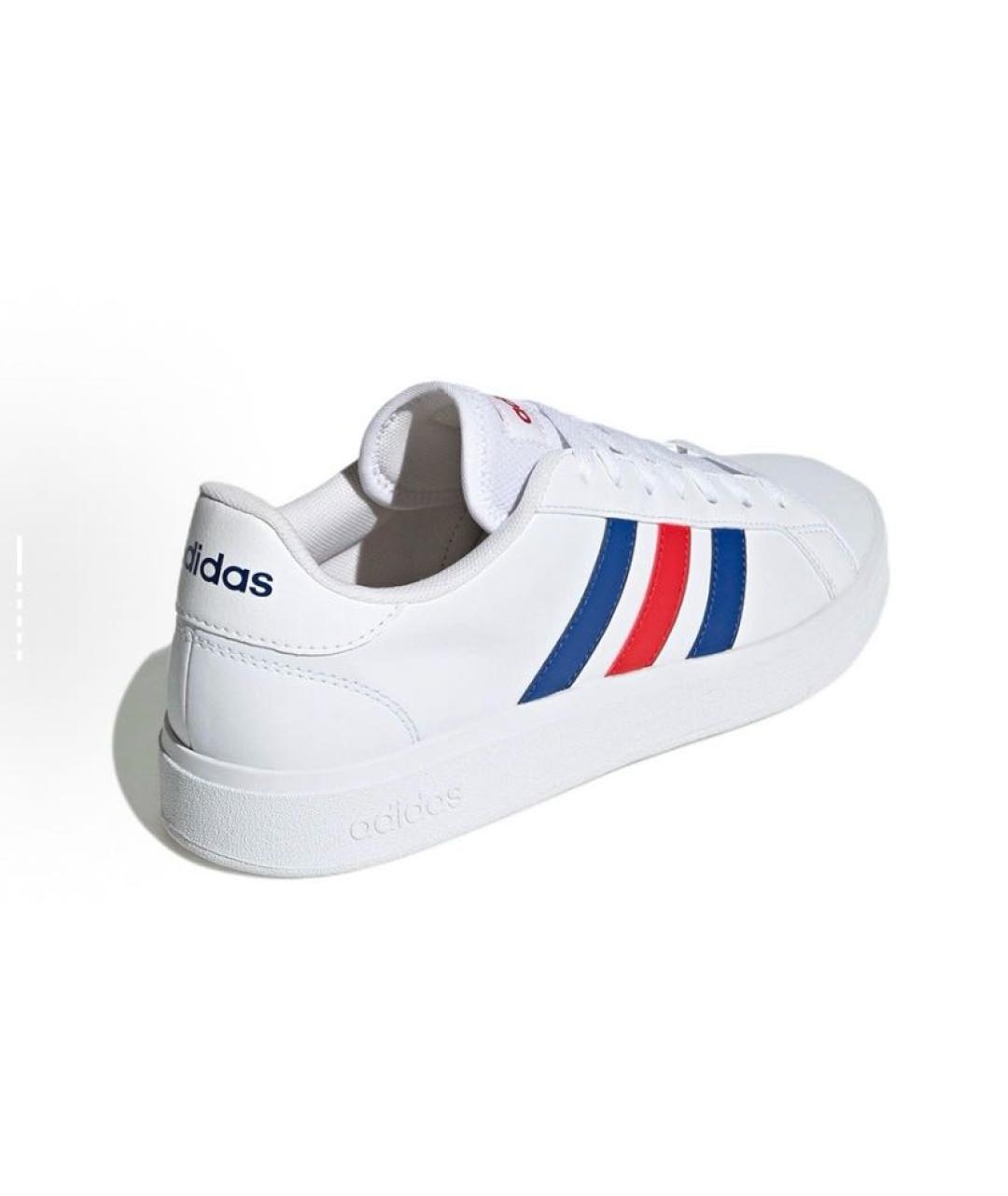 ADIDAS Белые кожаные низкие кроссовки / кеды, фото 5