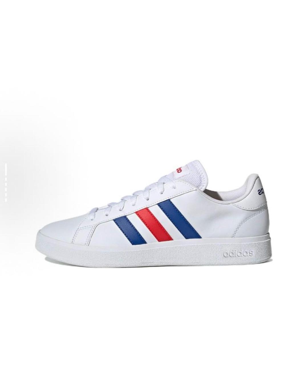 ADIDAS Белые кожаные низкие кроссовки / кеды, фото 3