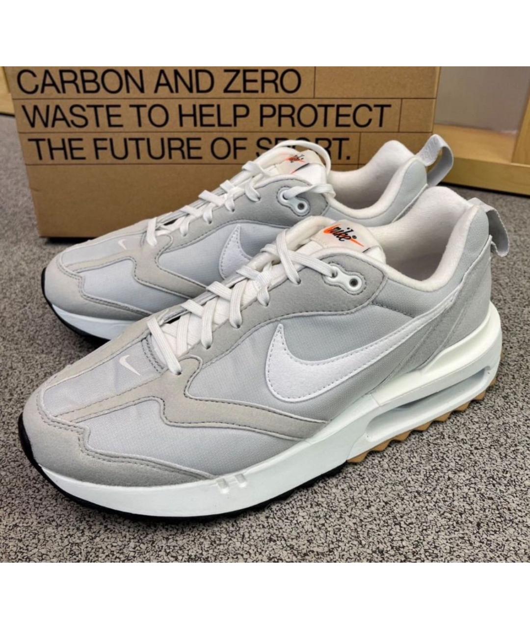 NIKE Серые текстильные низкие кроссовки / кеды, фото 5