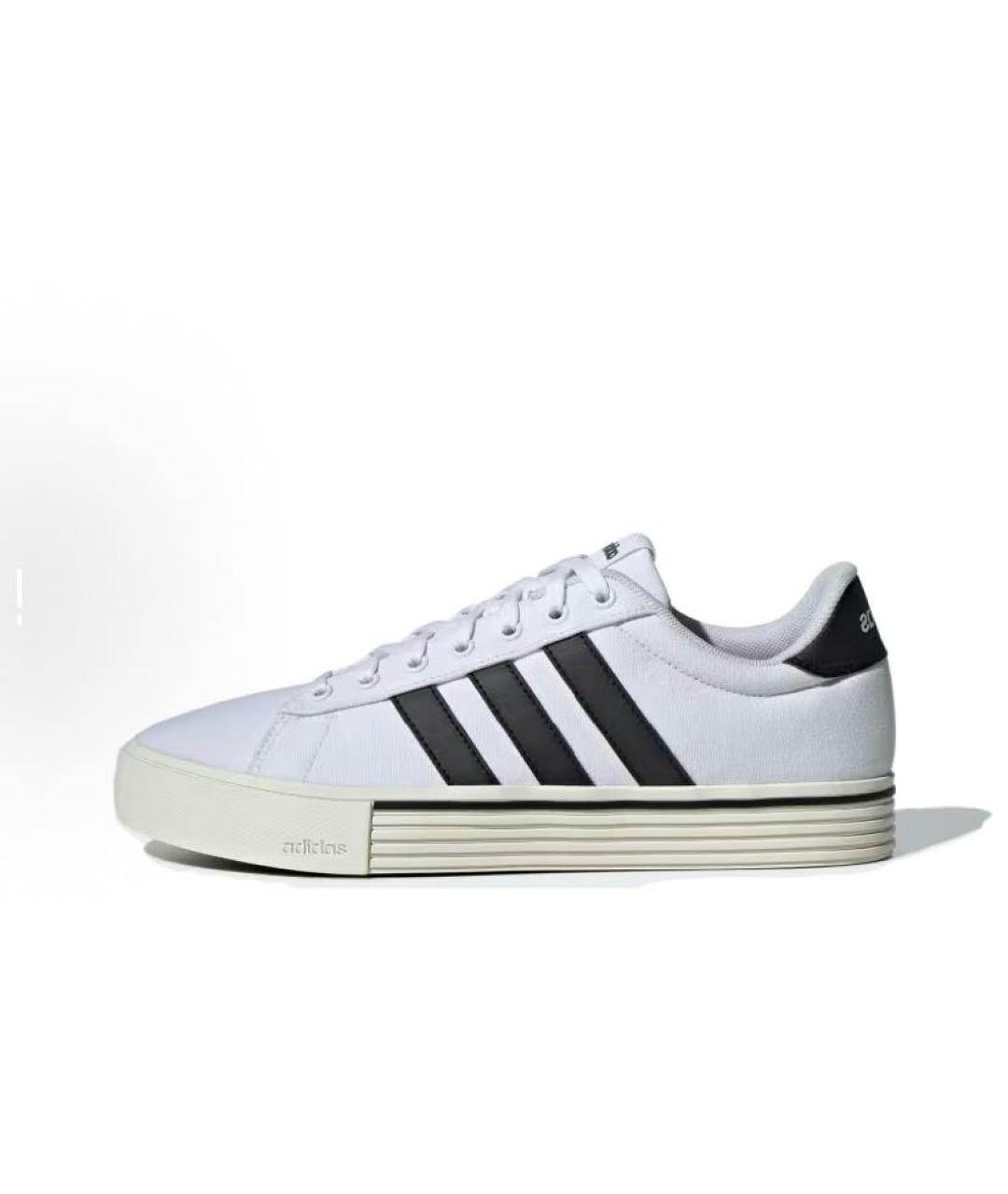 ADIDAS Белые кожаные низкие кроссовки / кеды, фото 3