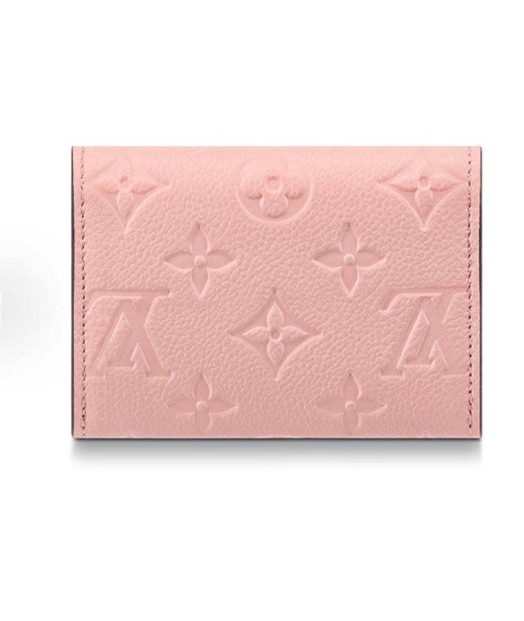 LOUIS VUITTON Розовый кожаный кардхолдер, фото 3