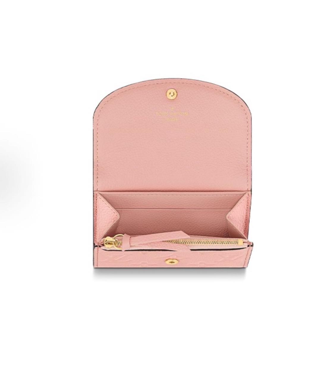 LOUIS VUITTON Розовый кожаный кардхолдер, фото 4