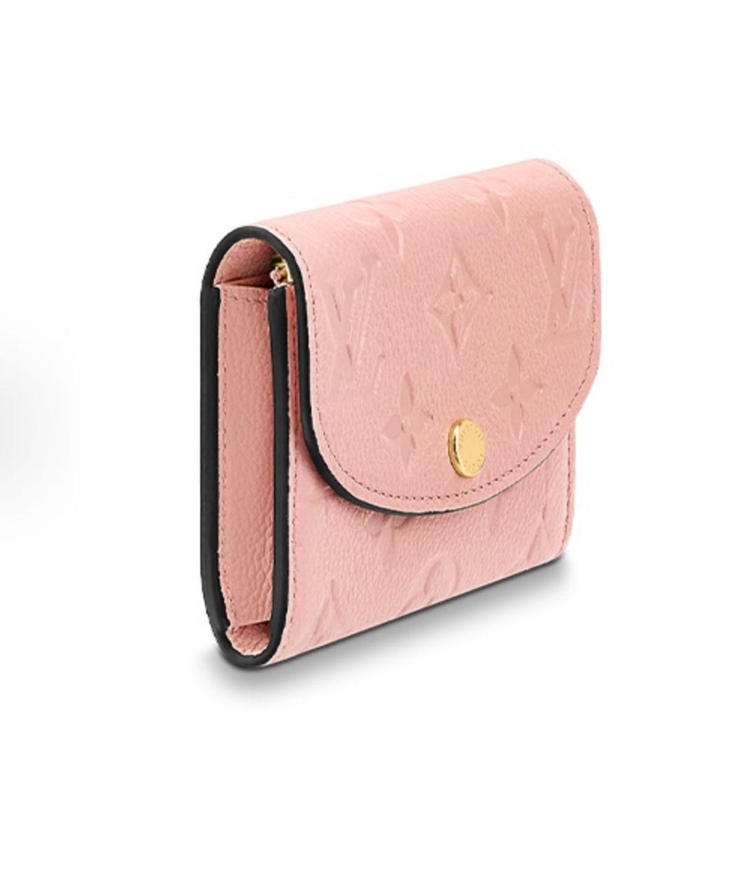 LOUIS VUITTON Розовый кожаный кардхолдер, фото 2