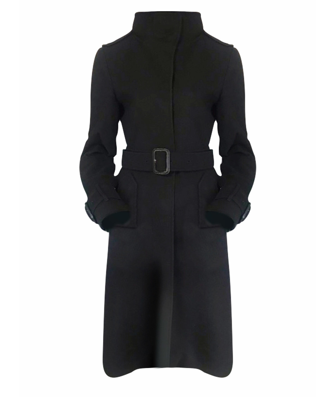 BURBERRY LONDON Черное шерстяное пальто, фото 1