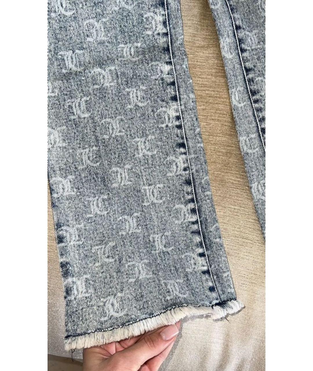JUICY COUTURE Голубые хлопко-полиэстеровые джинсы слим, фото 7
