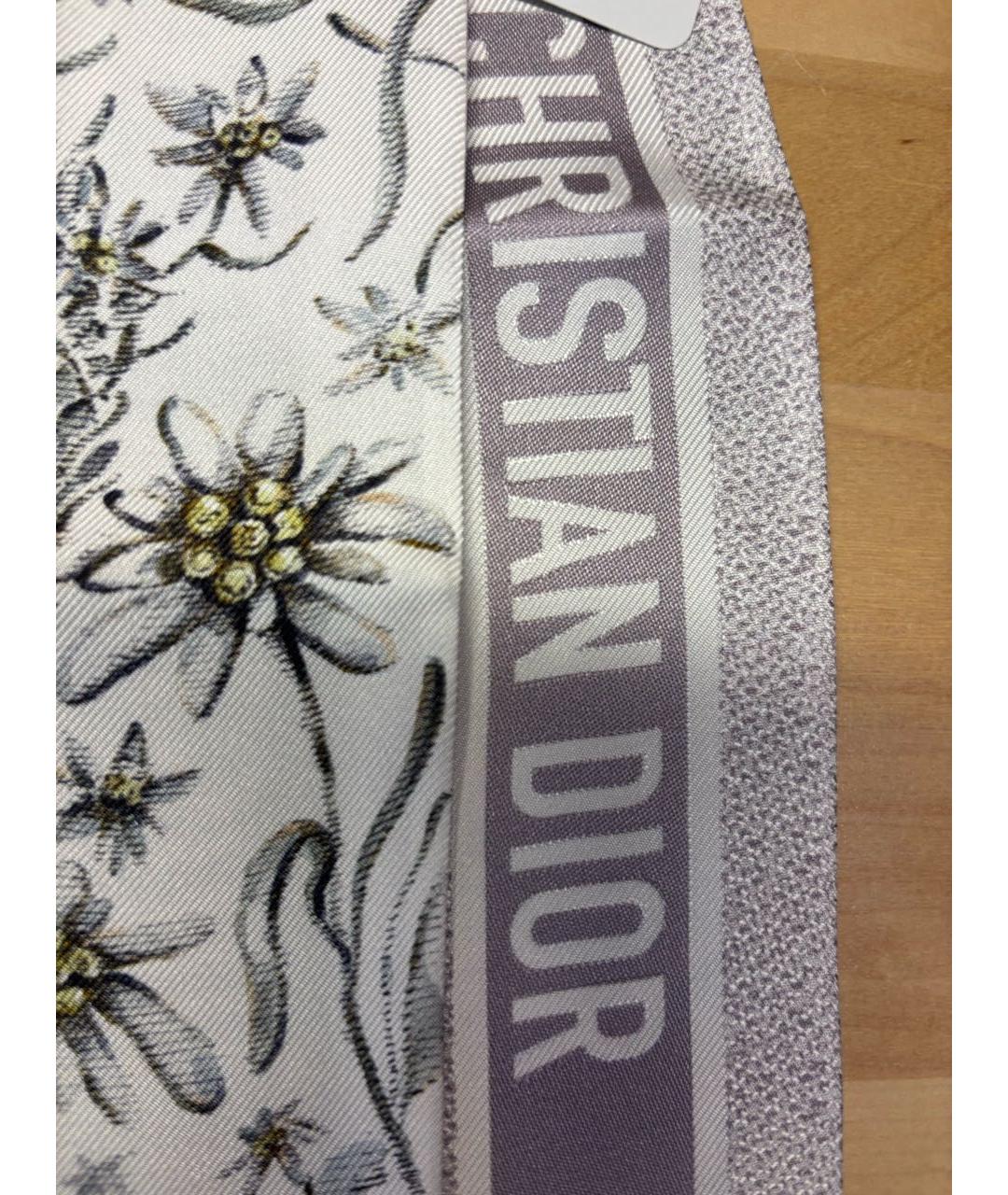 CHRISTIAN DIOR Мульти шелковый шарф, фото 3