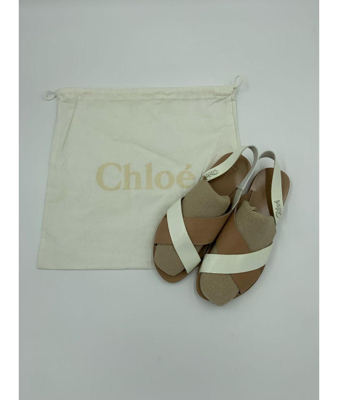 CHLOE Кожаные босоножки, фото 3