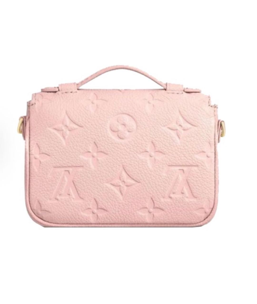LOUIS VUITTON Розовая кожаная сумка через плечо, фото 3