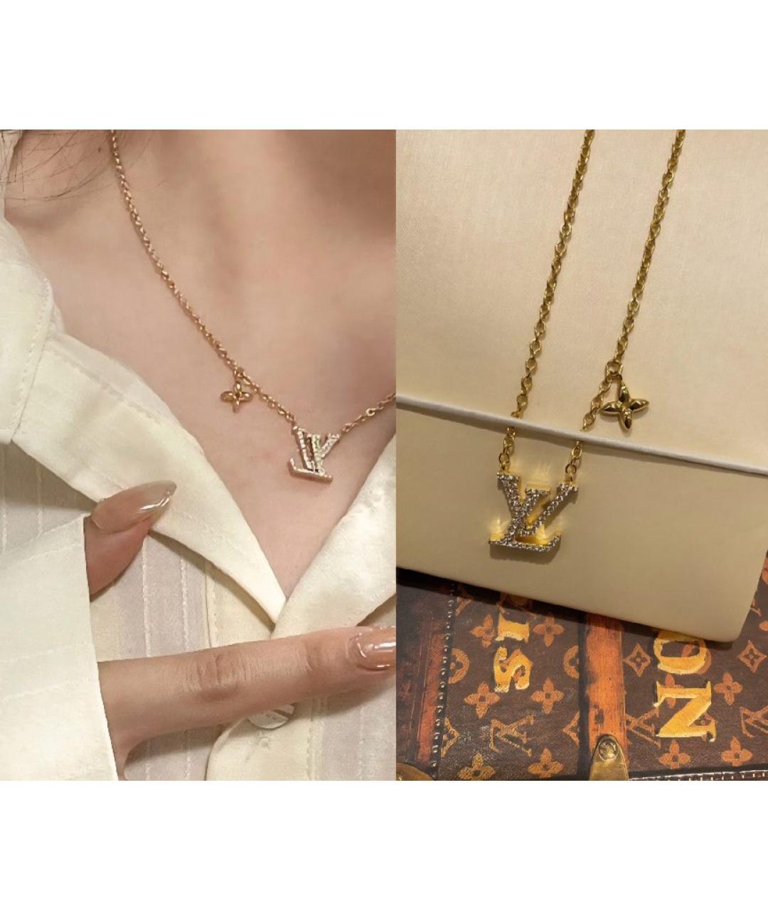 LOUIS VUITTON Золотая металлическая подвеска, фото 5
