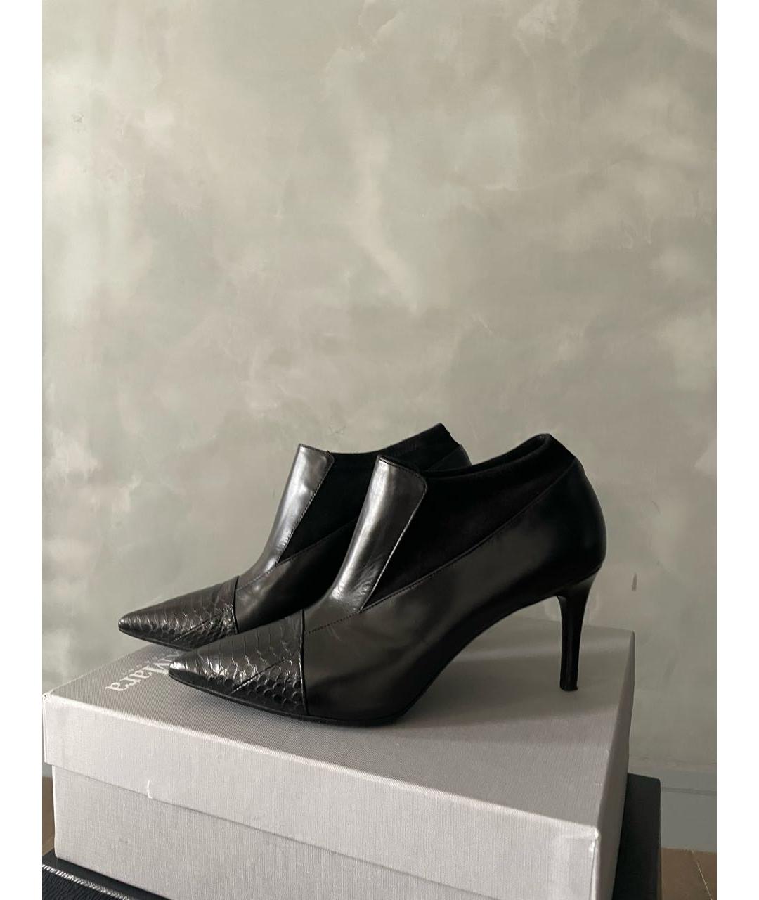 'S MAX MARA Черные кожаные туфли, фото 3
