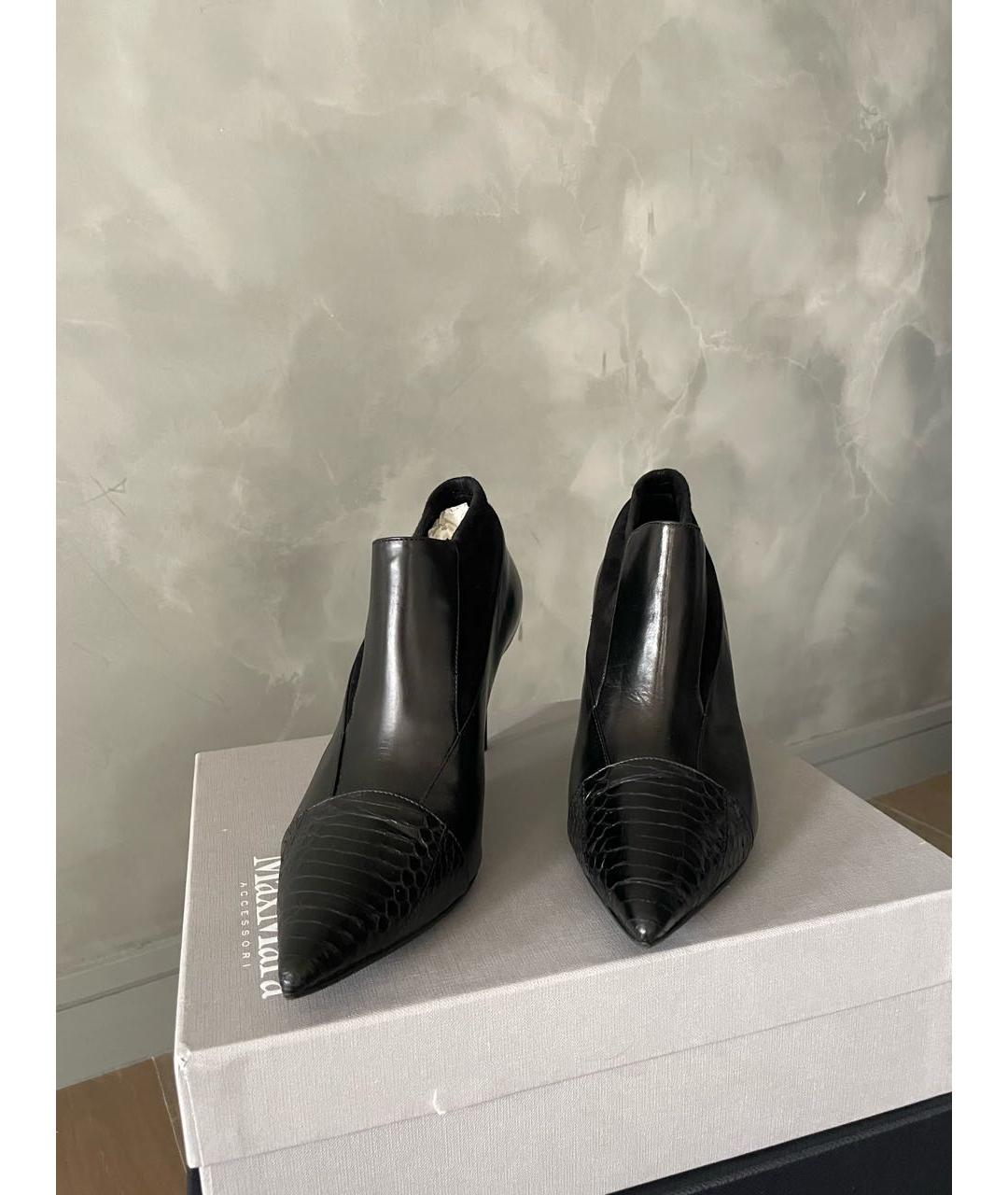 'S MAX MARA Черные кожаные туфли, фото 2