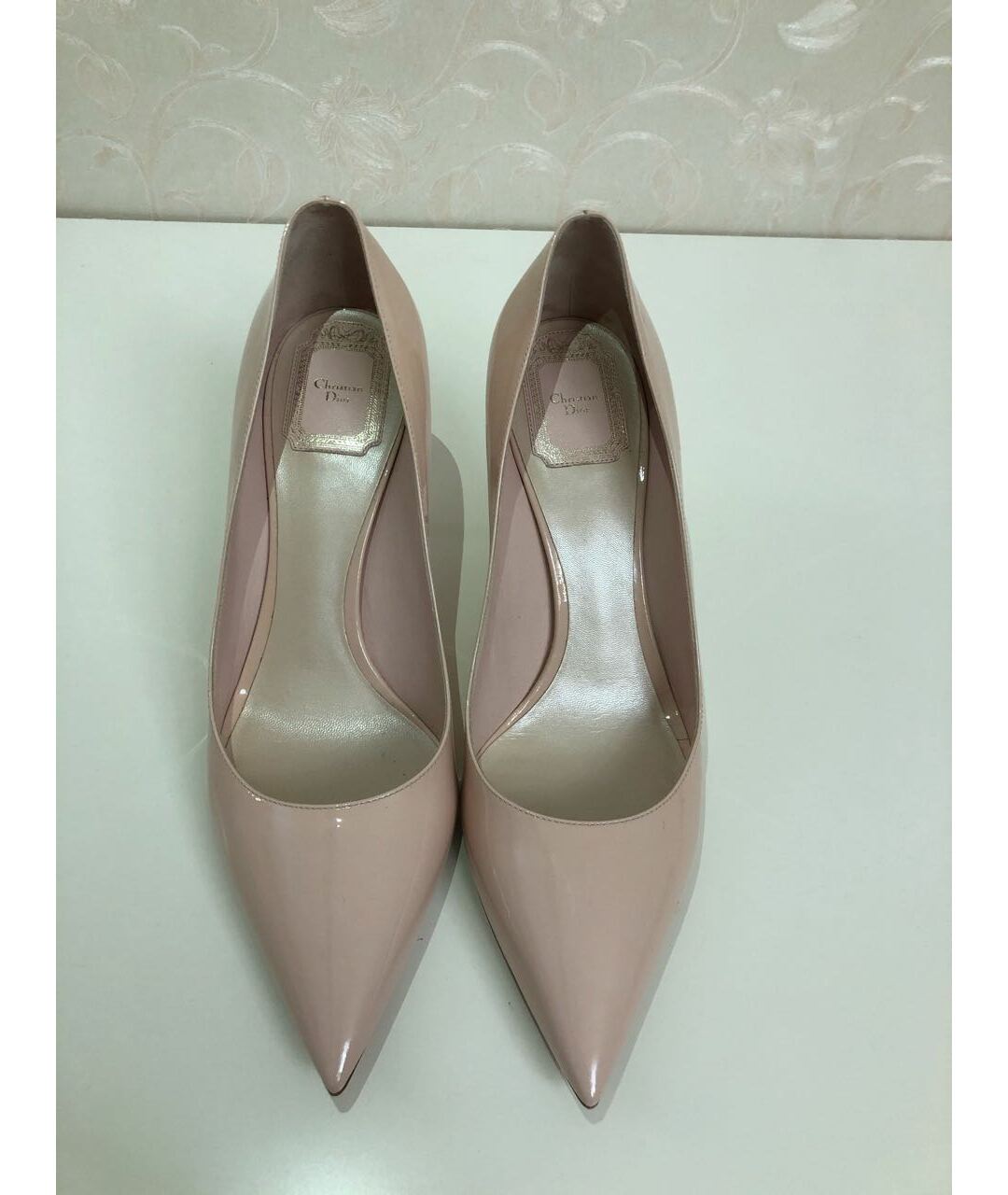 CHRISTIAN DIOR Розовые туфли из лакированной кожи, фото 2