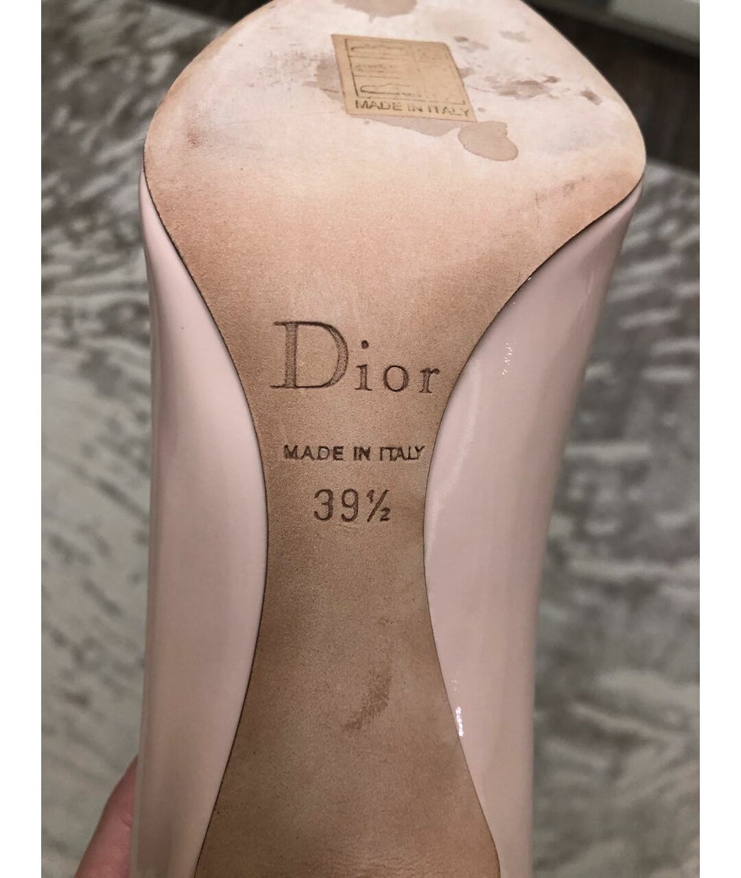 CHRISTIAN DIOR Розовые туфли из лакированной кожи, фото 6