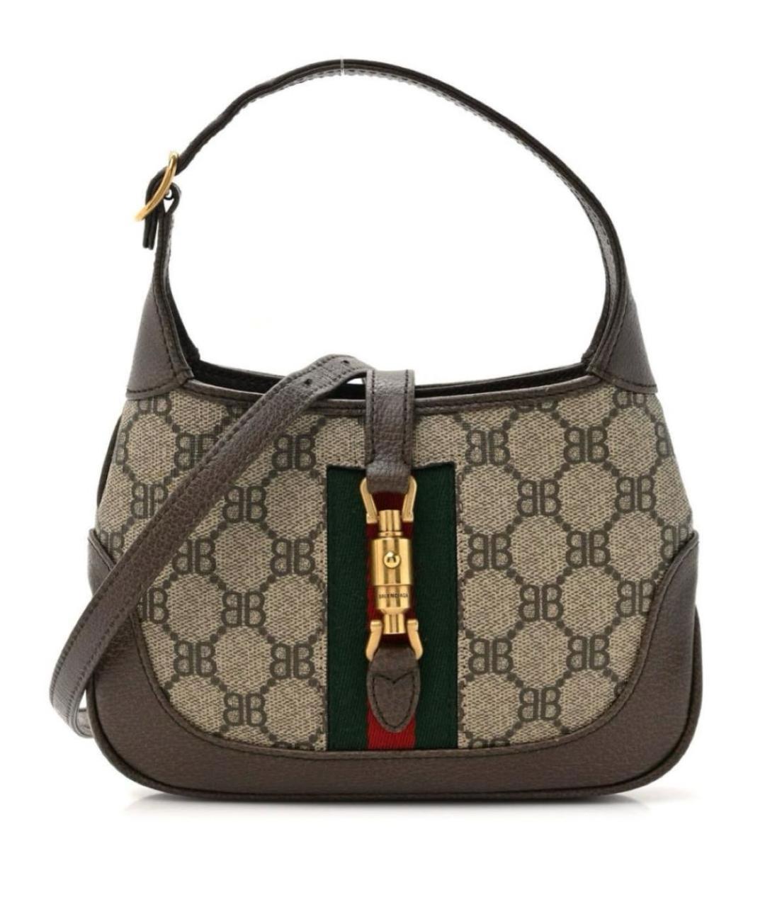 BALENCIAGA Коричневая кожаная сумка с короткими ручками, фото 9