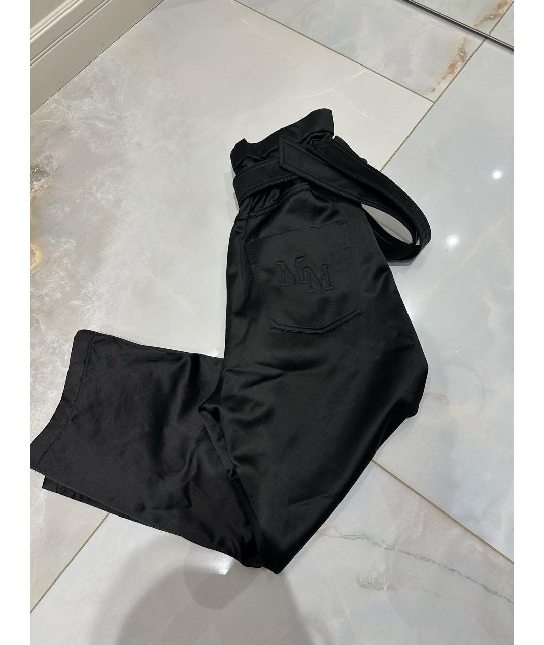 MAX MARA Черные прямые брюки, фото 2