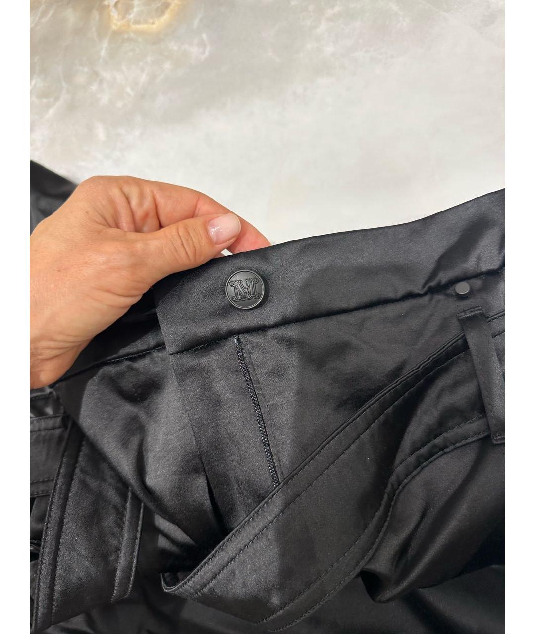 MAX MARA Черные прямые брюки, фото 5
