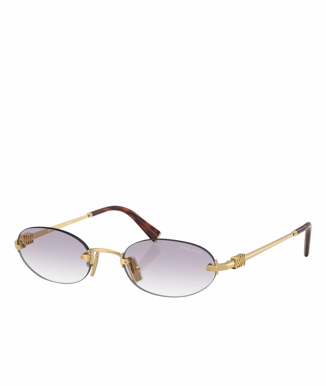 MIU MIU Металлические солнцезащитные очки, фото 1